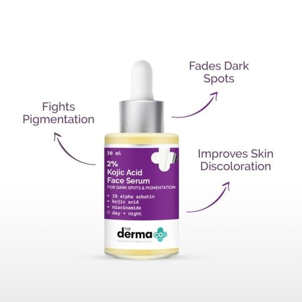 The Derma Co 2% Kojic Acid Face Serum with 1% Alpha Arbutin & Niacinamide 30 ml - Image 3