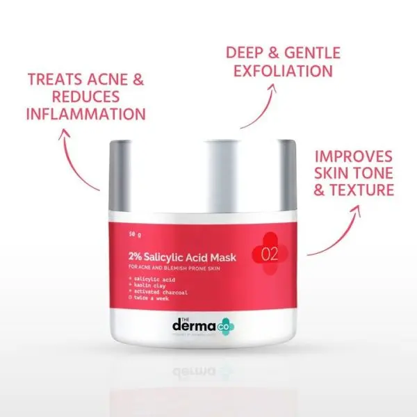The Derma Co 2% Salicylic Acid Clay Mask 50G - Image 3