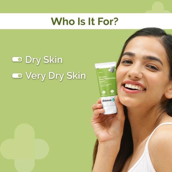The Derma Co 4% Urea Deep Moisturizing Cream with Lactic Acid & Ceramide Complex, For Very Dry Skin-100g - Image 4