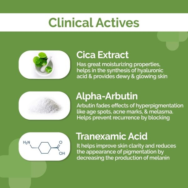 The Derma Co 5% Cica Glow Daily Face Moisturizer With Alpha Arbutin And Tranexamic Acid For Glowing Skin 50 G - Image 5