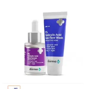 The Derma Co Anti-Acne Regimen Combo - 1% Salicylic Acid Gel Face Wash (100 ml) + 2% Salicylic Acid Serum (30 ml)