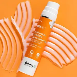 The Derma Co Hyaluronic Invisible Sunscreen Gel With Hyaluronic Acid & Vitamin E For No White Cast Sun Protection - 50g