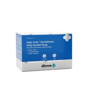 The Derma Co Kojic Acid + Glutathione Daily Syndet Soap 75gm (Pack of 2)