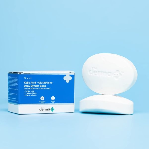 The Derma Co Kojic Acid + Glutathione Daily Syndet Soap 75gm (Pack of 2) - Image 2