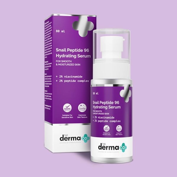 The Derma Co Snail Peptide 96 Hydrating Serum with Niacinamide & Peptide Complex for Smooth & Moisturized Skin | Snail Mucin Serum | Dull Skin & Fine Lines, Korean Skincare - 80 ml - Image 2