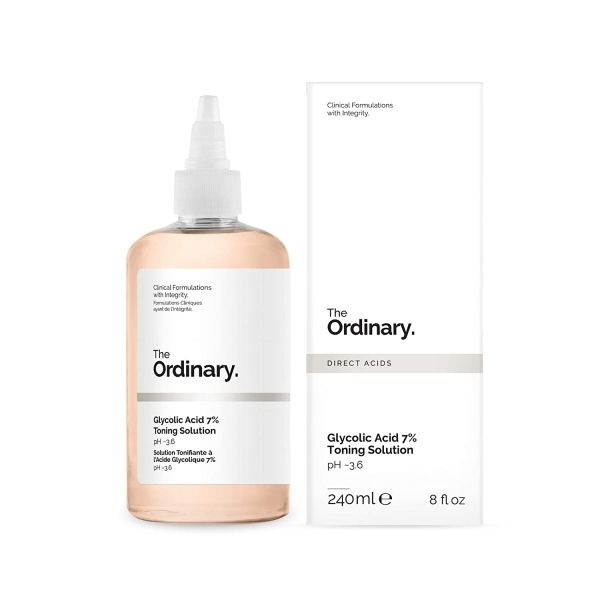 The Ordinary Glycolic Acid 7% Exfoliating Toner And Cotton Round Pads Combo 2 In 1 Skincare Solution For Smooth And Glowing Skin 240 ML - Image 4