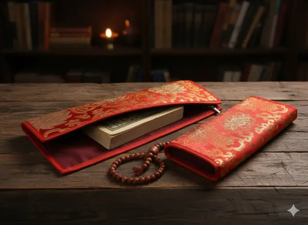 Tibetan Brocade Prayer Book Cover