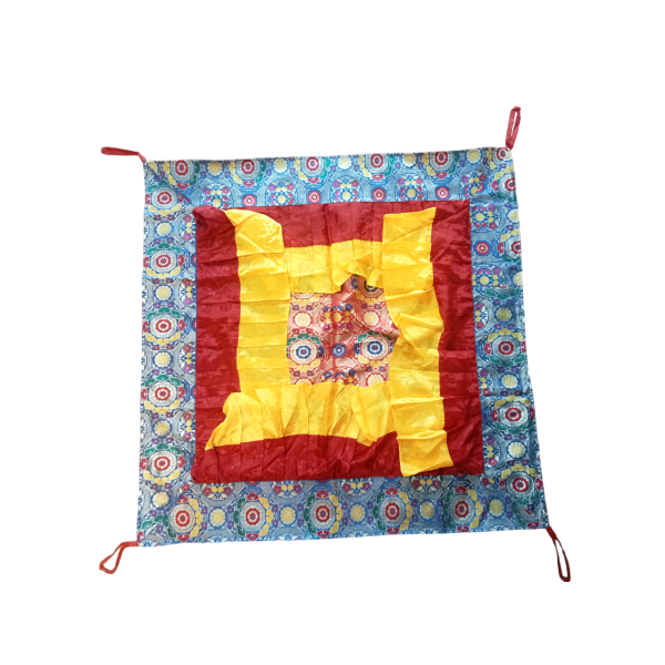 Tibetan Ceiling Cloth (97 Cm x 97 Cm)-Buddhist Décor-Handmade In Nepal - Image 3
