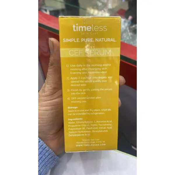 Timeless Vitamin C Serum , 20% Vitamin C with Vitamin E And Ferulic Acid For Brightening , Hydrating And Anti Aging Care 30 G - Image 5
