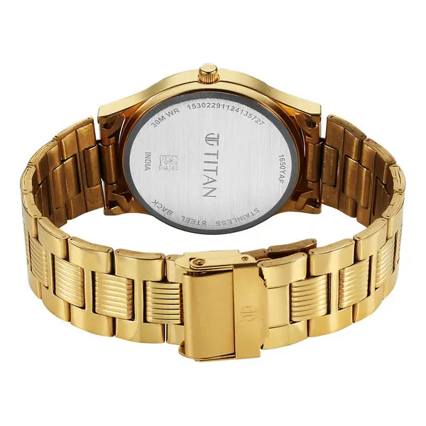 Titan Black Dial Alog Watch for Men (1650YM10) - Image 5