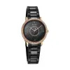 Titan Glamour Quartz Analog Black Dial Black Stainless Steel Strap Watch For Women