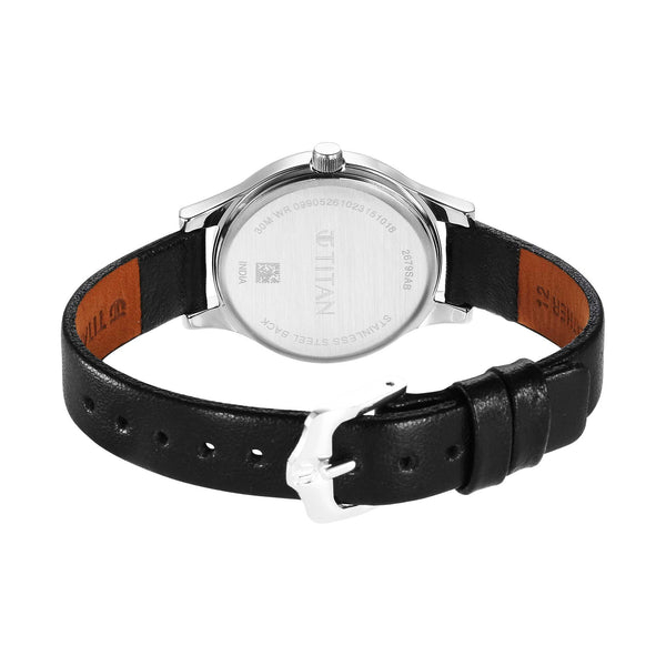 Titan Karishma Quartz Analog Purple Leather Strap for Women - Image 5