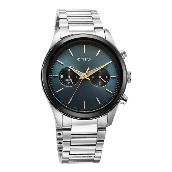 Titan Men Stainless Steel Round Shape Watches(1805KM14) - Image 2