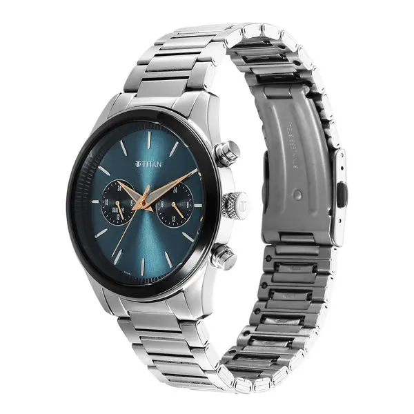 Titan Men Stainless Steel Round Shape Watches(1805KM14) - Image 3