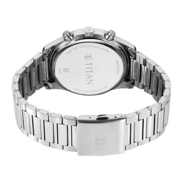 Titan Men Stainless Steel Round Shape Watches(1805KM14) - Image 5