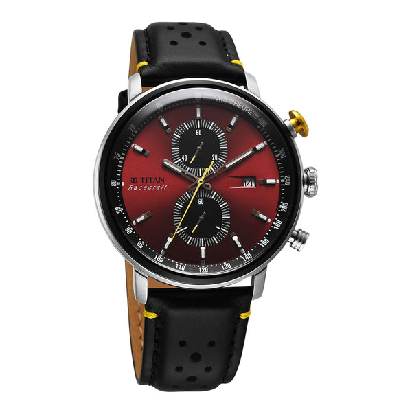 Titan Men Stainless Steel Round Shape Watches(1857KL03) - Image 2