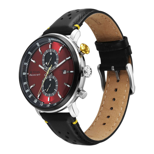 Titan Men Stainless Steel Round Shape Watches(1857KL03) - Image 3
