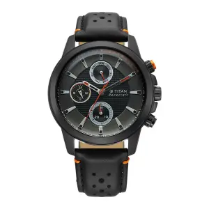 Titan Men Stainless Steel Round Shape Watches(90152KL02)