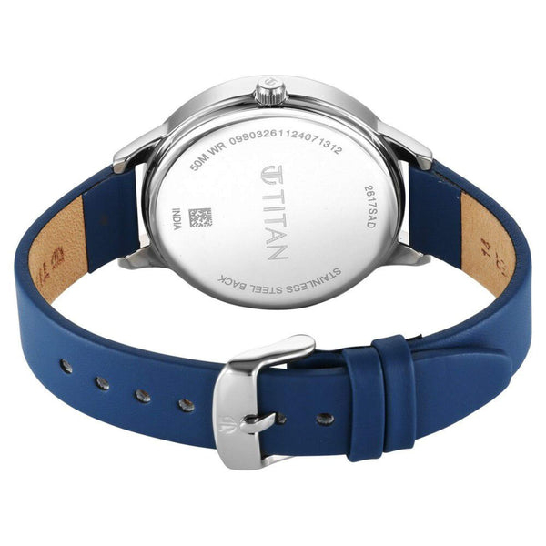 Titan Neo Workwear Quartz Analog Peach Dial Leather Strap Watch For Women - Image 5
