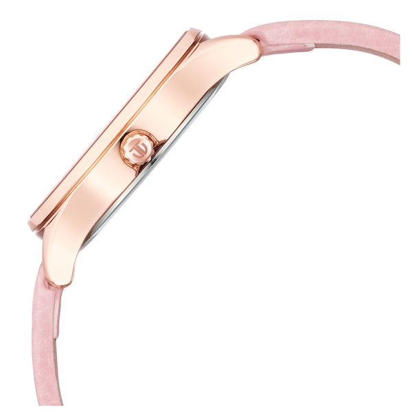 Titan Pastel Dreams Pink Mother of Pearl Dial Analog Leather Strap Watch for Women - Image 3