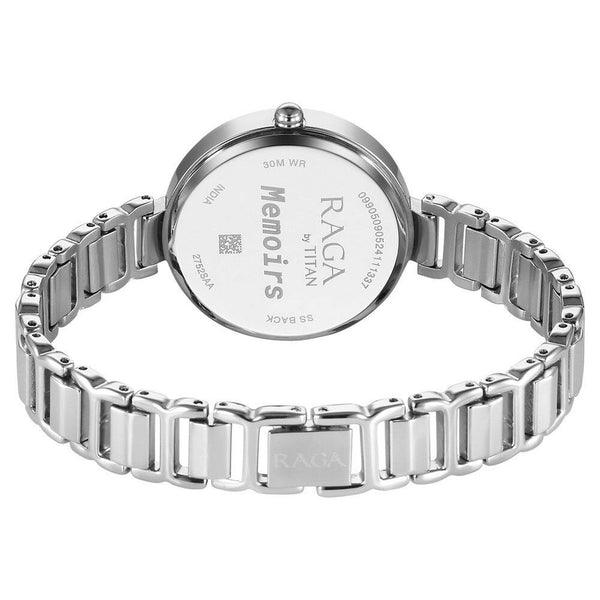 Titan Raga Memoirs Quartz Analog Silver Dial With Silver Color Metal Strap Watch For Women - Image 5