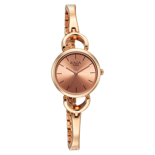 Titan Raga Rose Gold Dial Watch for Women - Image 2