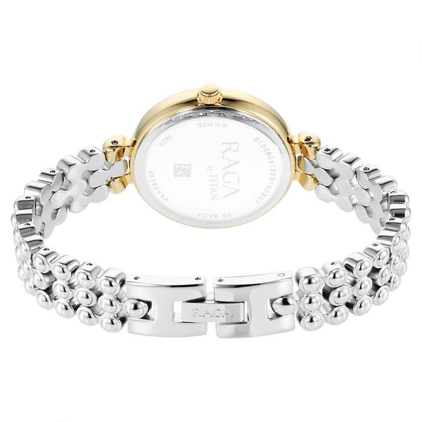 Titan Raga Showstopper Quartz Analog Silver Dial Metal Strap Watch for Women 95262BM01 - Image 5