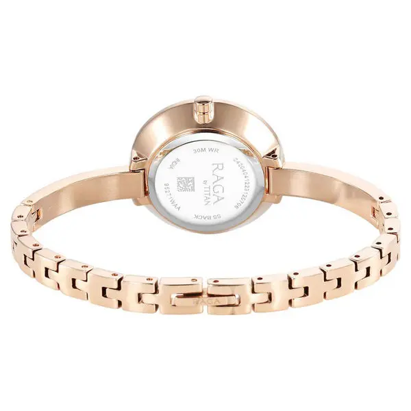 Titan Raga Showstopper Quartz Analog Silver Dial Metal Strap Watch for Women 95271WM02 - Image 5