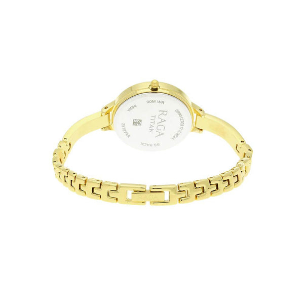 Titan Raga Viva Champagne Dial Analog Strap watch for Women - Image 4