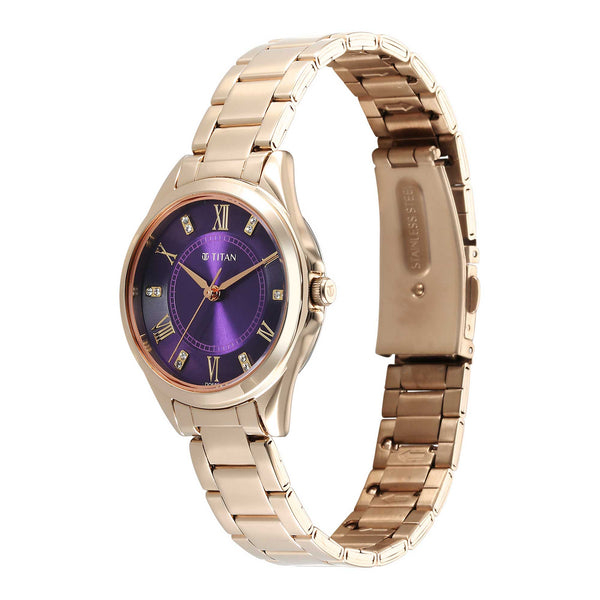 Titan Women Brass Round Shape Watches(2565WM06) - Image 3