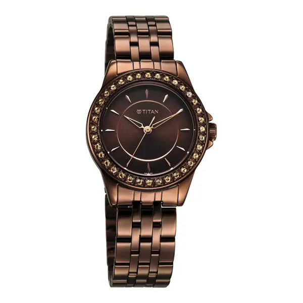 Titan Women Brass Round Shape Watches(9798QM01) - Image 2