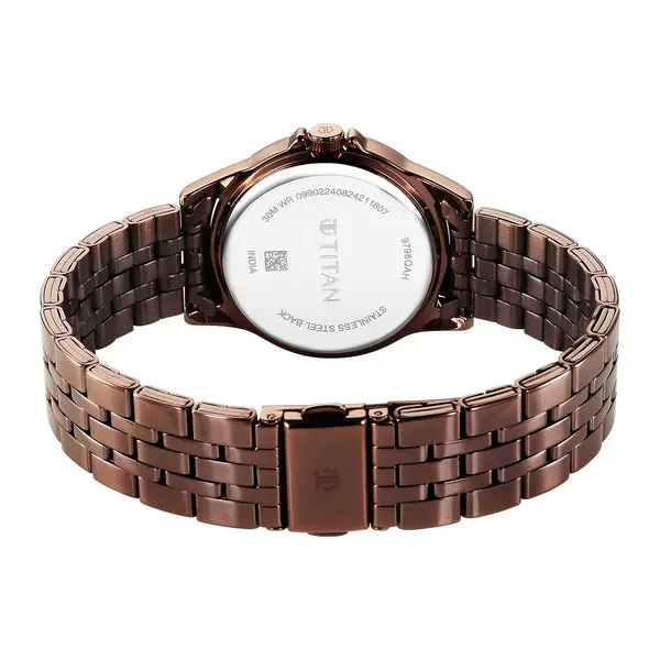 Titan Women Brass Round Shape Watches(9798QM01) - Image 5