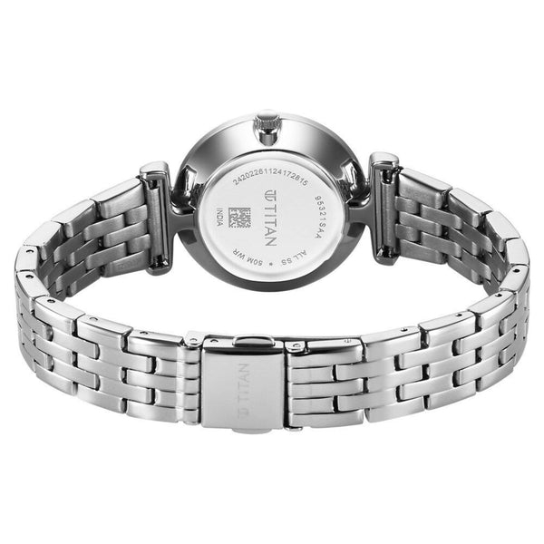 Titan Workmode Quartz Analog Pink Dial Stainless Steel Strap Watch For Women - Image 5