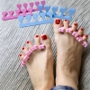 Toe Separator 8pc Soft Silicone Foot Finger Divider Nail Polish Gel Polish Apply Manicure Pediucure Nail Salon Tools DIY Beauty Accessories
