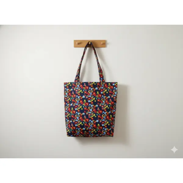 Tote Bag - Vibrant Color, Zip Closure, Perfect for Work, School & Everyday Adventures - Image 2