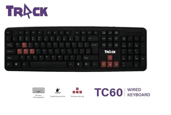 TRACK TC 60 Wired Keyboard - Image 2