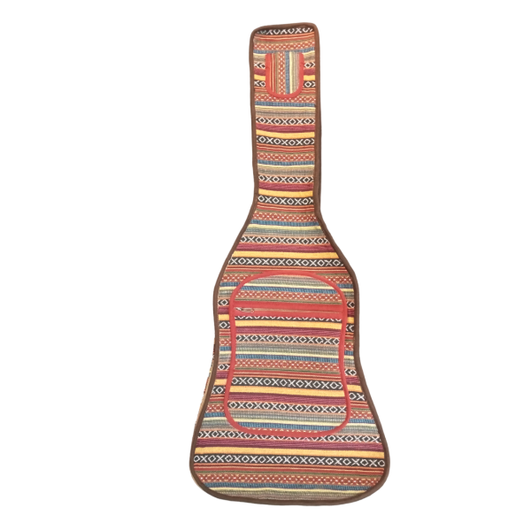 Traditional Multicolor Large Guitar Bag with Comfort Strap - Image 3