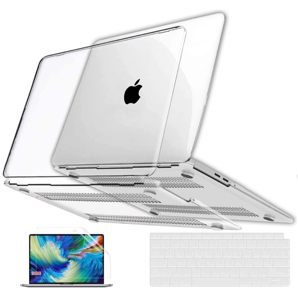 Transparent, Black & Matte Hard Shell Case for MacBook Air & Pro (2016 - 2022) All Models, Plastic Laptop Clear Case - Image 2
