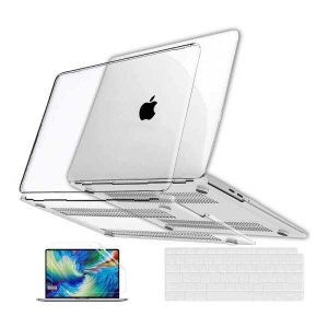 Transparent, Black & Matte Hard Shell Case for MacBook Air & Pro (2016 - 2022) All Models, Plastic Laptop Clear Case
