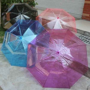 Transparent Umbrella with an Easy Grip Handle