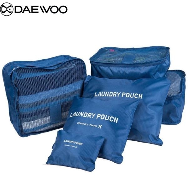 Travel Bags | 6 Piece Packing Cubes Set Travel Organzier Bag For Luggage | Luggage Organizer Portable Bag Set | Multipurpose 6 In 1 Travel Luggage Organizer Bag | Easy Travel Bag - Image 3