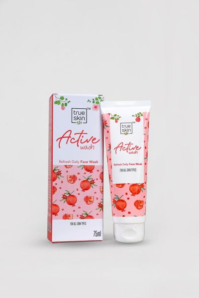 True Skin Active Refresh Daily Face Wash | Pack of 1, 75ml | For All Skin Types | Rujevanates Skin | Best for Men and Women