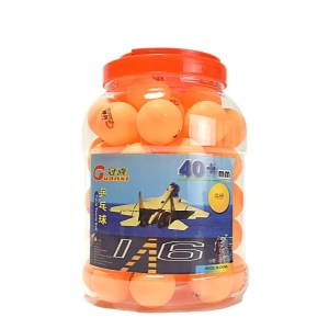 TT Bll/ Ping Pong Ball / Guanxi Barrel Table Tennis Balls 60pcs (Orange) 60 pc jar By Mitrata