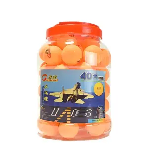 TT Bll/ Ping Pong Ball / Guanxi Barrel Table Tennis Balls 60pcs (Orange) 60 pc jar By Mitrata