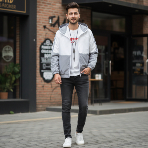 Two Tone Double Layered Windcheater For Men - Fashion | Jackets For Men | Windcheaters For Men | Men'S Wear