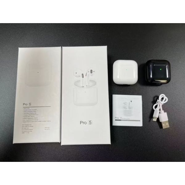 TWS Pro 5 Wireless Bluetooth 5.0 EarPods EarBuds With Mic - Image 3