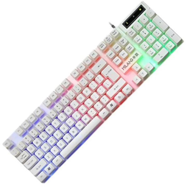 TX35 Colorful Suspended Luminous l MILANG Ultimate Warrior K6 l e-Sports Game Series Wired USB Keyboard - Image 2