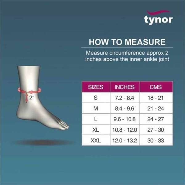 Tynor Anklet Comfeel (Pair) For Ankle Pain - Ankle Support - D 25 - Image 2