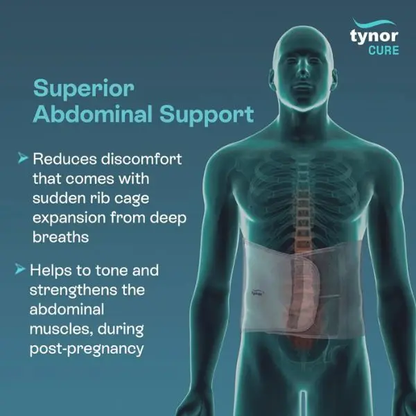 Tynor Cure (A 03) Abdominal Belt 8" - Image 2