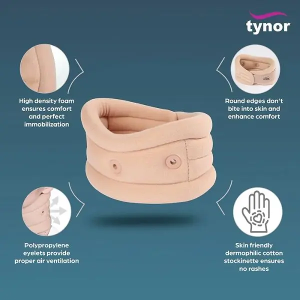 Tynor Cure (B 02) Cervical Collar Soft with Support - Image 4
